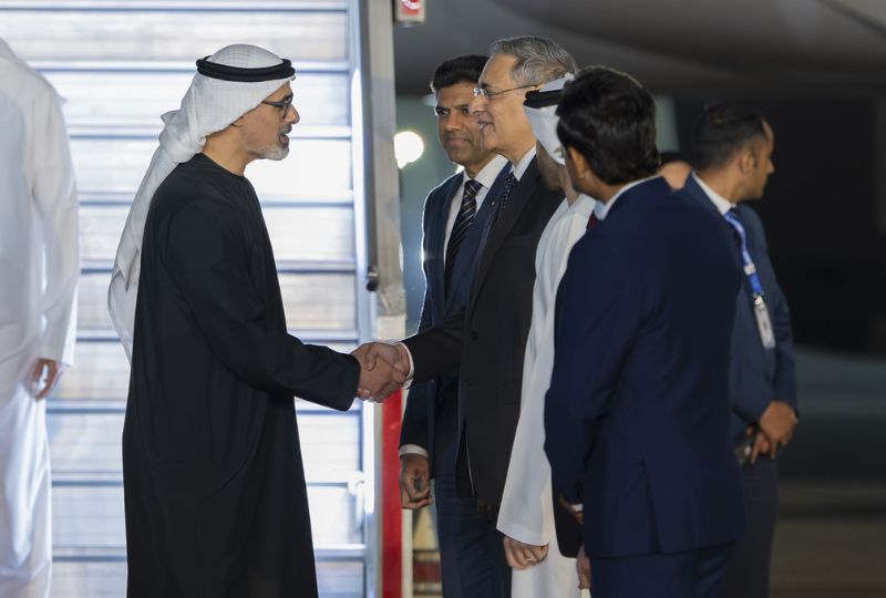 Abu Dhabi Crown Prince arrives in New Delhi to participate in India AI Impact Summit
